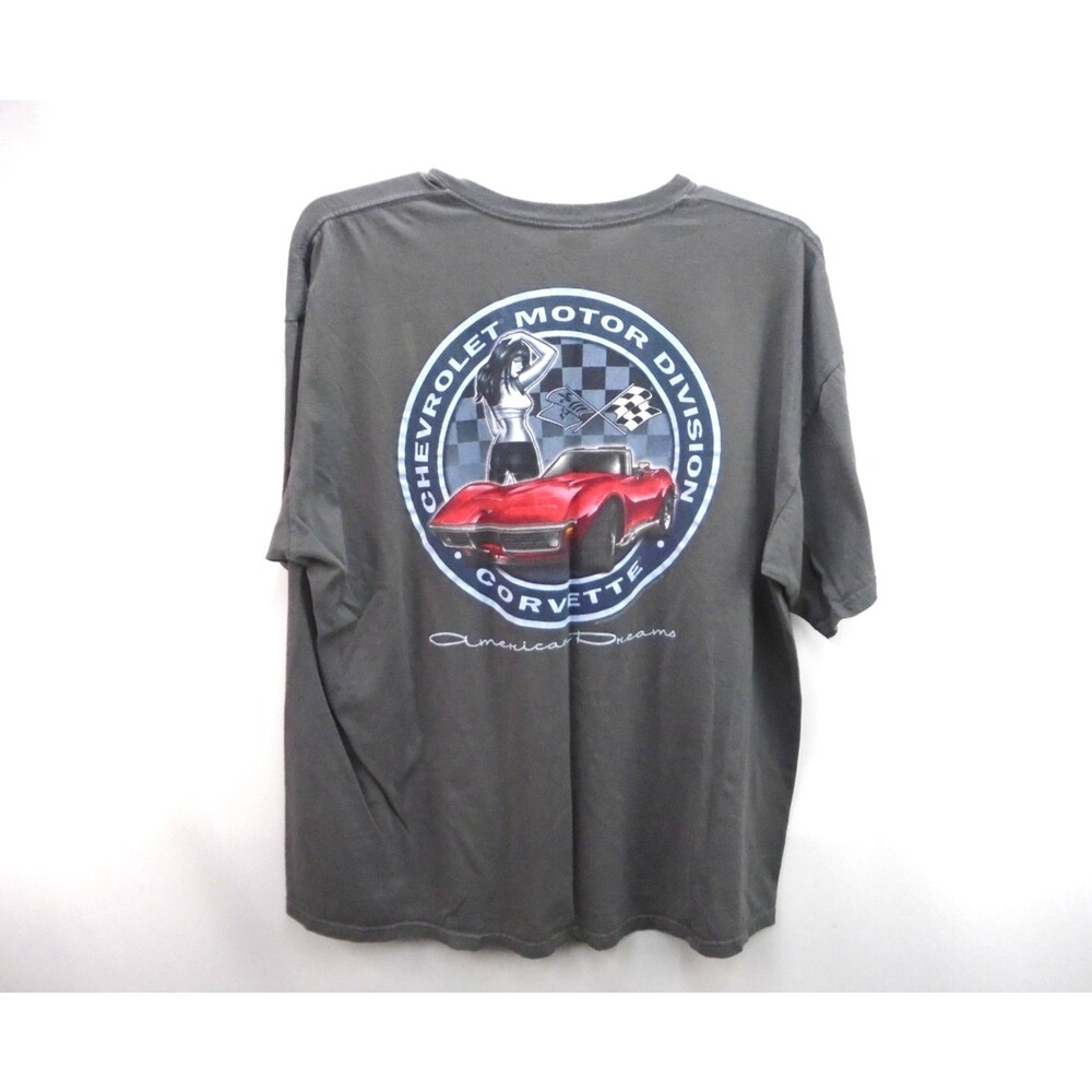 Corvette American Dream Mens 2XL Short Sleeve T-Shirt Gilman Heavy Cotton Tee